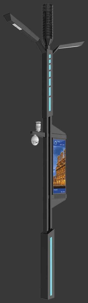 Ignis smart pole, sophistication in radiance