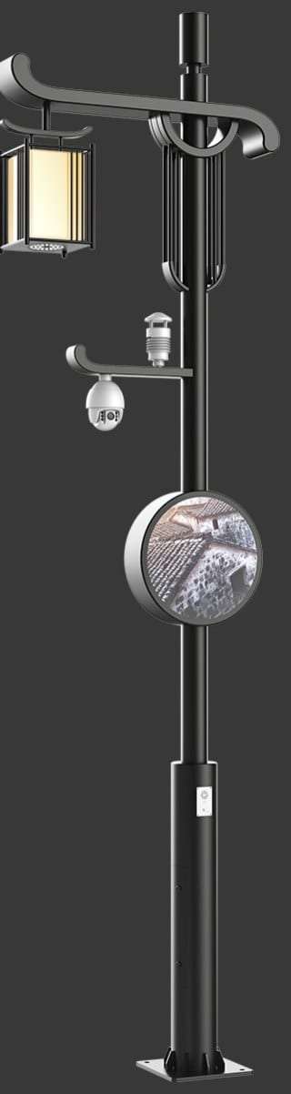 Zen smart pole, sleek luminance essence